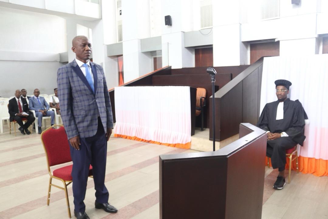 PALAIS DE JUSTICE D’ABIDJAN : AUDIENCE DE PRESTATION DE SERMENT DU SECRÉTAIRE GÉNÉRAL ADJOINT DE LA COMMISSION DE LA CONCURRENCE, MONSIEUR N'GUESSAN SYLVANIUS AGENOR KAUDJO