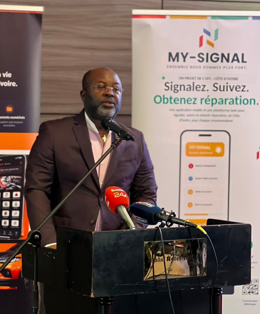 UNION FÉDÉRALE DES CONSOMMATEURS DE CÔTE D’IVOIRE:  LANCEMENT OFFICIEL DE L’APPLICATION MY-SIGNAL.