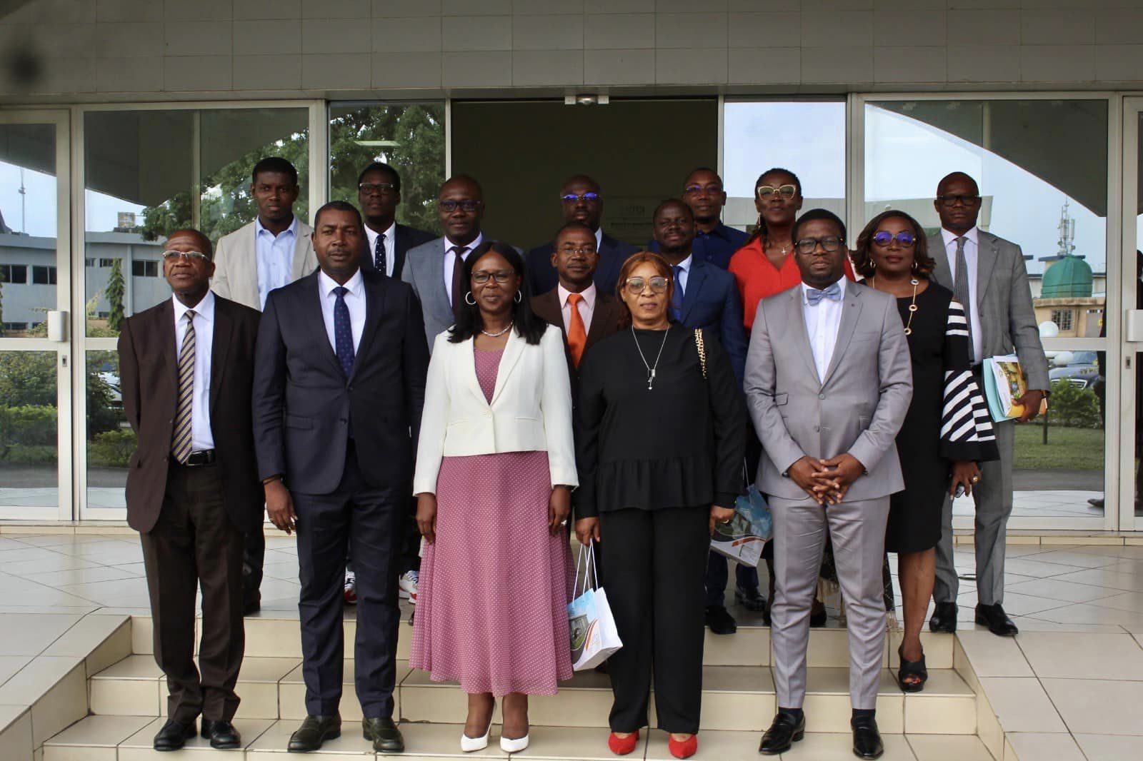 Visite de la Commission lemardi 4 juillet 2023, dans les locaux de l’ARTCI