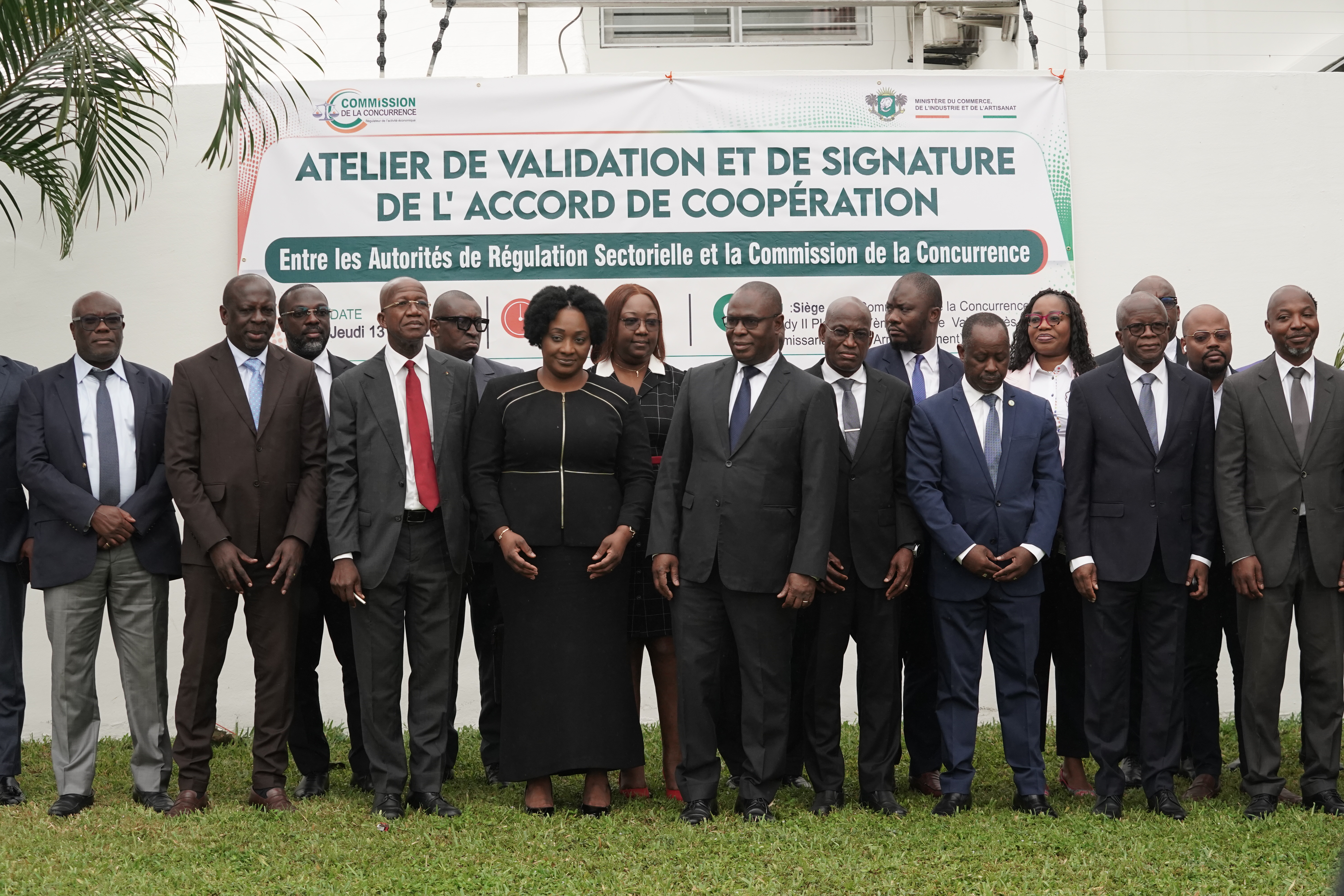 Atelier de validation et de signature de l’accord de coopération, entre les Autorités nationales de Régulation à compétence sectorielle et la Commission de la Concurrence